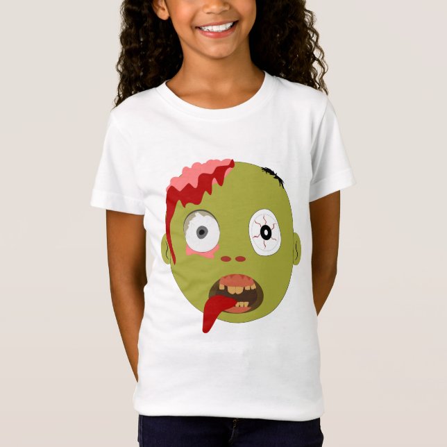 T-Shirt Expressions de visage Zombie (Devant)