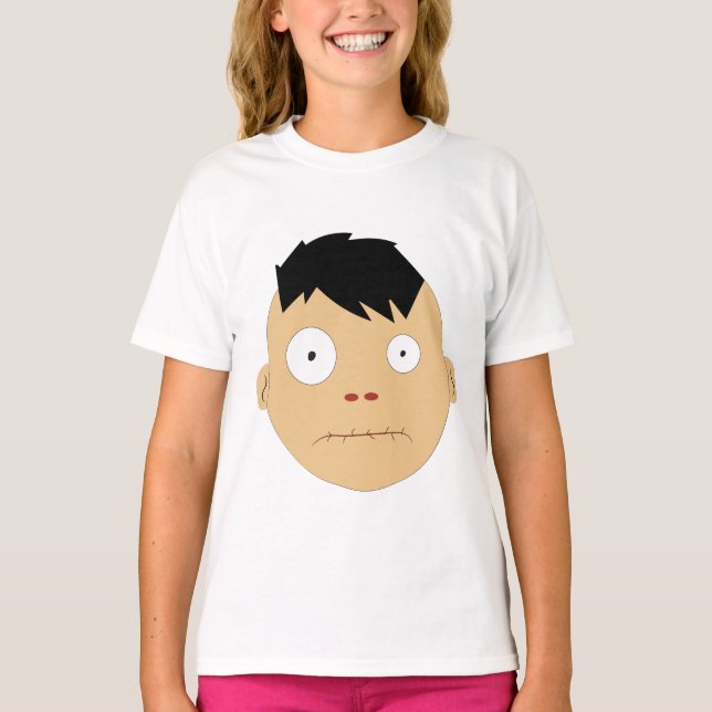 T-shirt Expressions de visage Zombie (Devant)
