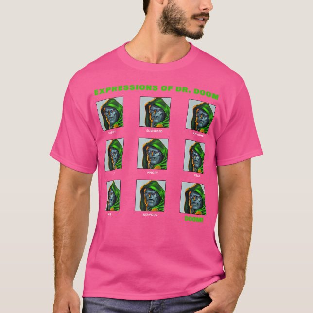 T-shirt Expressions Marvel Des Panneaux Dr Doom (Devant)