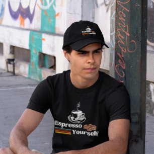 T-shirt Exprimez-vous Design Café Rétro