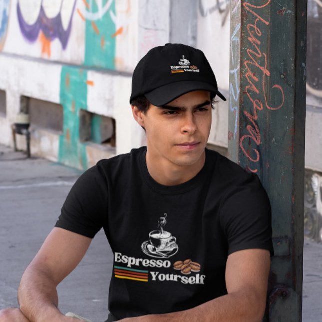T-shirt Exprimez-vous Design Café Rétro (Créateur téléchargé)