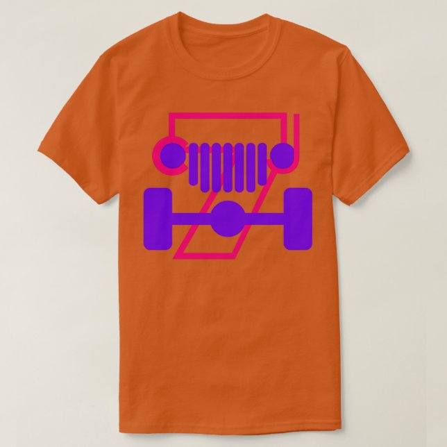 T-shirt Extérieur 4Roue rose ampampamp violet (Design devant)