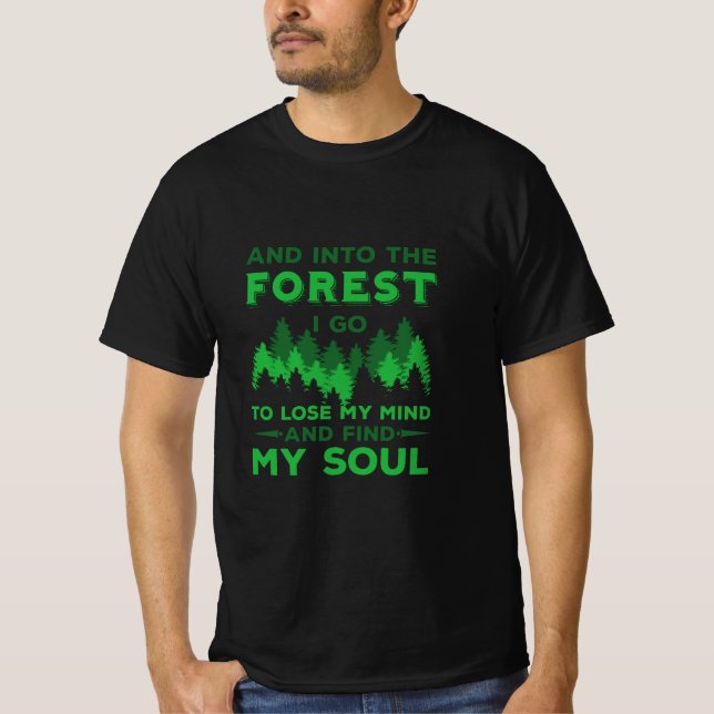 T-shirt Extérieur - Dans La Forêt Je Vais (Devant)