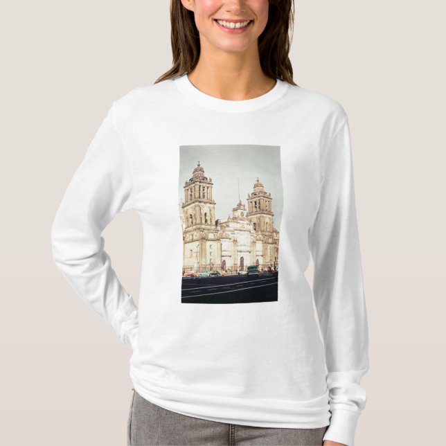 T-shirt Extérieur de cathédrale de Mexico (Devant)