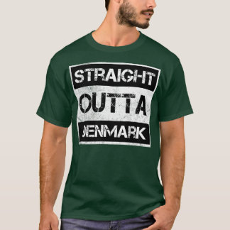 T-shirt Extérieur Droit Danemark Voyageur Cadeau Pays Expa
