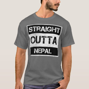 T-shirt Extérieur droit Népal Voyageur Cadeau Pays Expat N