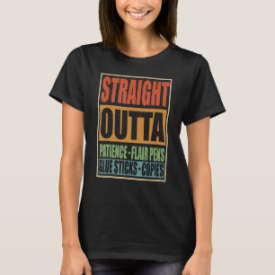 T-shirt Extérieur Droit Patience Stylo Stylo Colle Les Bât