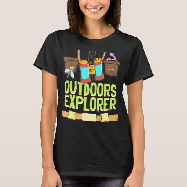 T-shirt Extérieur Explorer Zookeeper Vest Bugs Binoculums  (Devant)