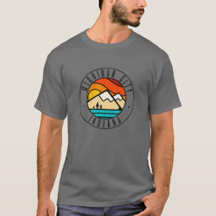 T-shirt Extérieur minimaliste Michigan City Indiana IN