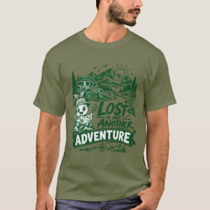 T-Shirt extérieur 'Perdu n'est qu'une autre aventu