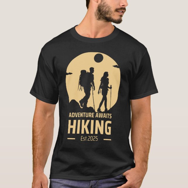 T-shirt Extérieur Randonnée aventure | Est. 2025 | Désert (Devant)