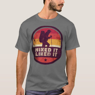 T-shirt Extérieur Randonnée Il A Aimé Il Hiker Randonnée 1