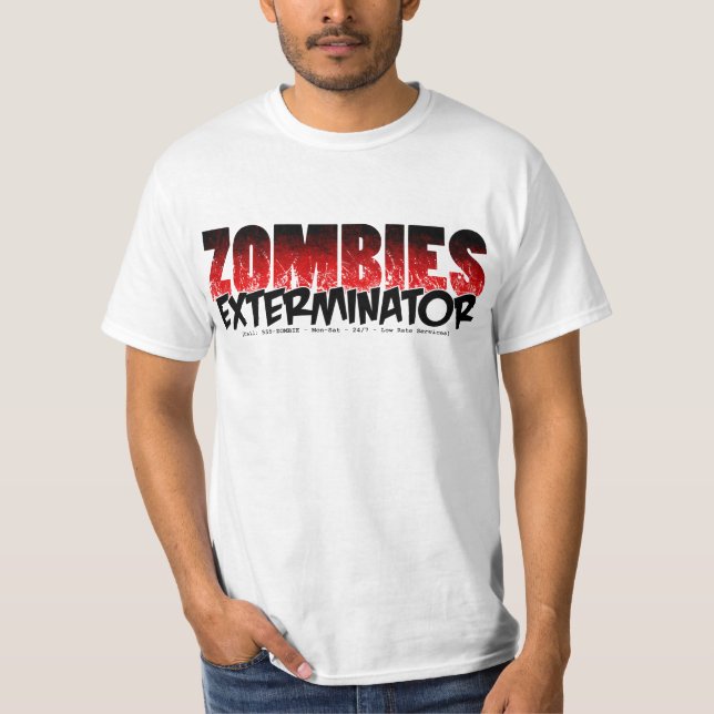 T-shirt Exterminateur de zombis (Devant)