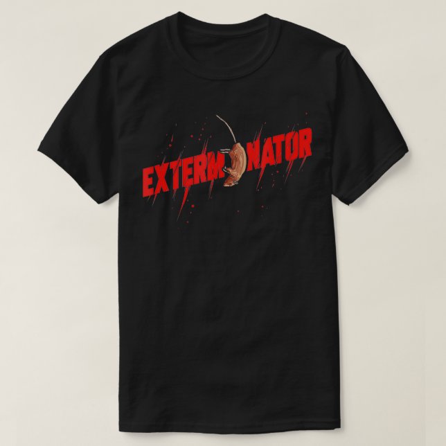 T-shirt Exterminator Cadeau Pest Controller Mice ou Bed Bu (Design devant)