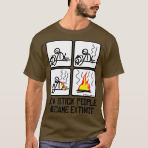 T-shirt EXTINCT personnages en allumettes