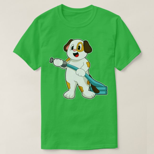 T-shirt Extincteur de pompier de chien (Design devant)