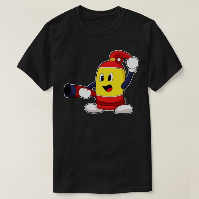 T-shirt extincteur pompier Service d'incendie (Design devant)