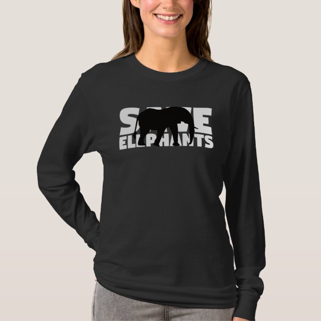 T-shirt Extinction Endangered Animal Activist  Save Elepha (Devant)