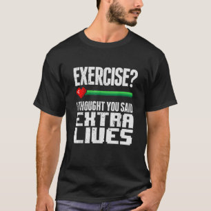 T-shirt Extra Lives Funky Video Game Contrôleur Retro Jeu