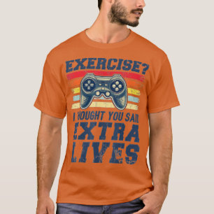 T-shirt Extra Lives Funny Video Game Controller Retro (3)