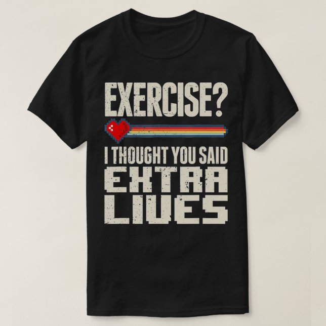T-shirt Extra Lives Funny Video Game Controller Retro Boy (Design devant)