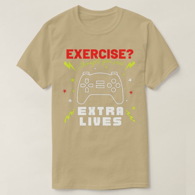 T-shirt Extra Lives Funny Video Game Controller Retro Boy (Design devant)