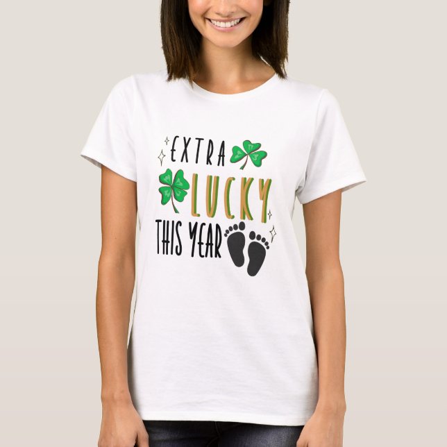 T-shirt Extra Lucky This Year - St. Patrick's Day (Devant)