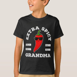 T-shirt Extra Scy Grandma Womens Foodie Humor Hot Chili Pe