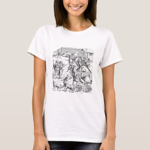 T-shirt Extraction des métals, after a woodcut in 'Cosm