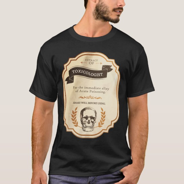 T-shirt Extrait de Chemise de Toxicologue (Devant)