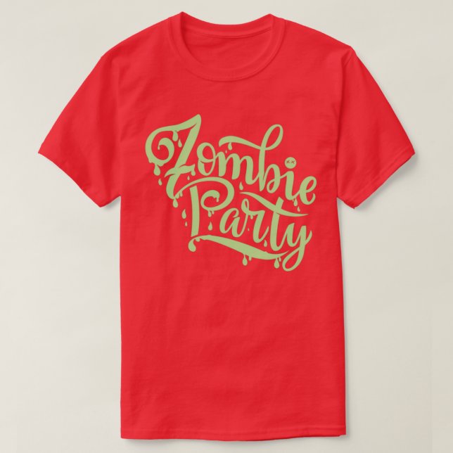 T-shirt Extrait Halloween amusant quot d'impression Zombie (Design devant)
