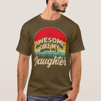 T-shirt Extraordinaire Comme Mon Fille Funny Parents Day V