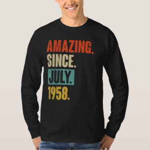 T-shirt Extraordinaire depuis juillet 1958 64 ans 64e anni