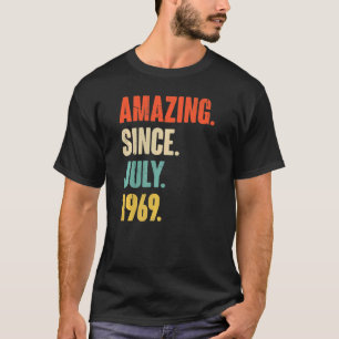 T-shirt Extraordinaire depuis juillet 1969 53 ans 53e anni
