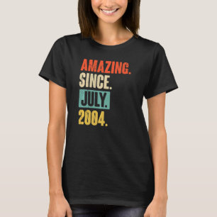 T-shirt Extraordinaire depuis juillet 2004 18 ans 18e anni