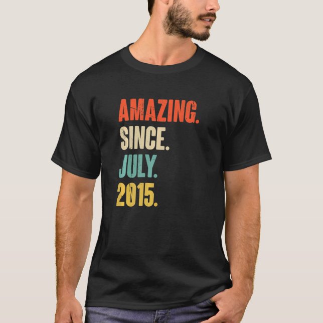 T-shirt Extraordinaire depuis juillet 2015 7 an 7e anniver (Devant)