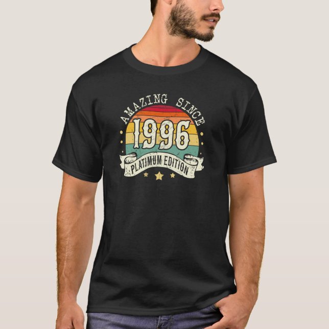 T-shirt Extraordinaire Édition Platine Née En 1996 Anniver (Devant)