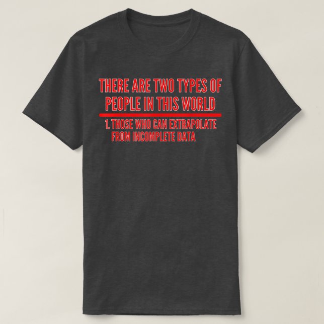 T-shirt Extrapolate T ShirtData Science Shirt 526 (Design devant)