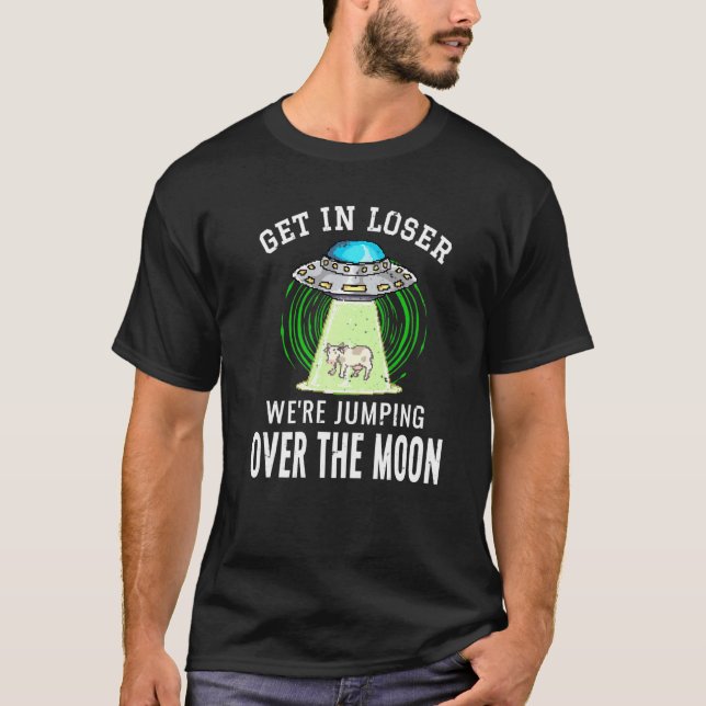 T-shirt Extraterrestre Alien Vache Entrer Dans Perdant Ufo (Devant)