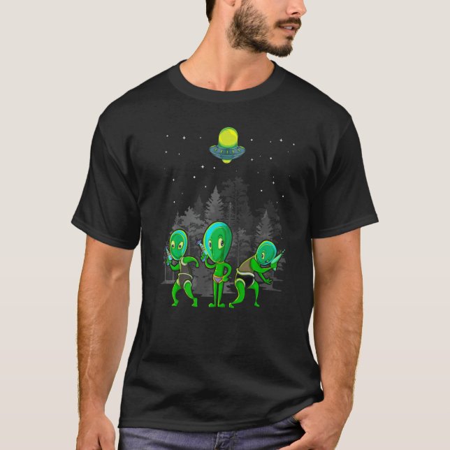 T-shirt Extraterrestre Ufo Abduction Science Fiction Coupe (Devant)