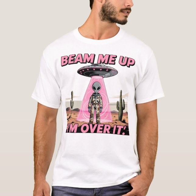 T-shirt Extraterrestre UFO Rétro (Devant)