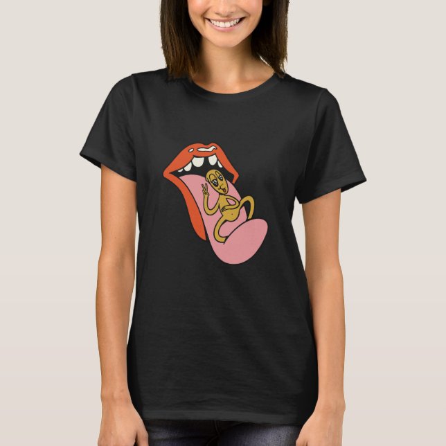 T-shirt extraterrestres aliens espace  ufo lèvres (Devant)
