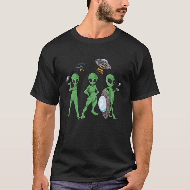 T-shirt Extraterrestrial Ufo Believer Alien Enduction Ali (Devant)