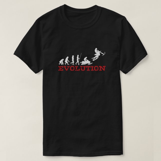 T-shirt Extreme Snowbike Evolution Snow Bike Sports Gift (Design devant)
