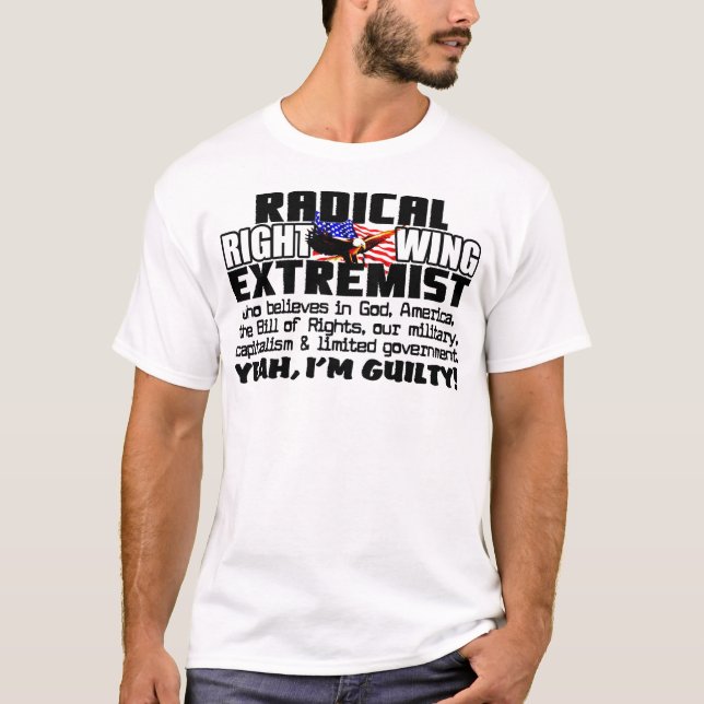 T-shirt Extrémiste de droite (Devant)