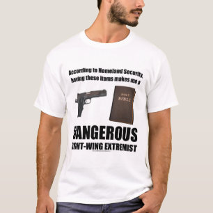 T-shirt extrémiste de droite dangereux