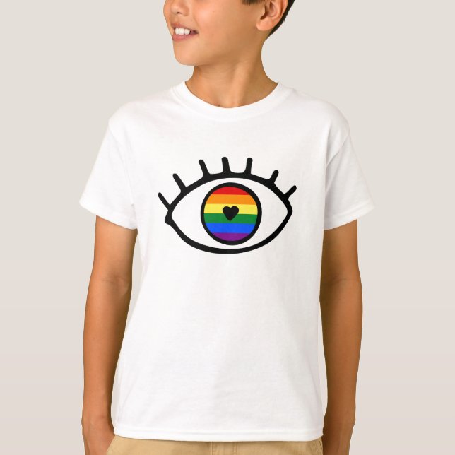 T-shirt Eye Rainbow (Devant)