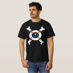 T-shirt Eyeball-and-Crossbones pour chemises noires