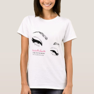 T-shirt Eyelashes sourcils sourds Maquillage permanent Art