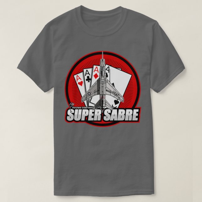 T-shirt F100 Super Sabre (2) (Design devant)